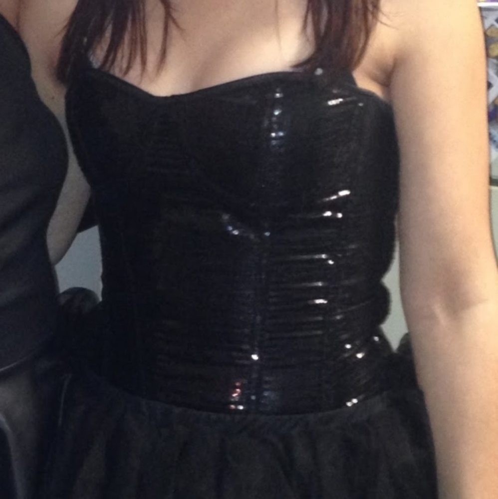 Black sequin corset
